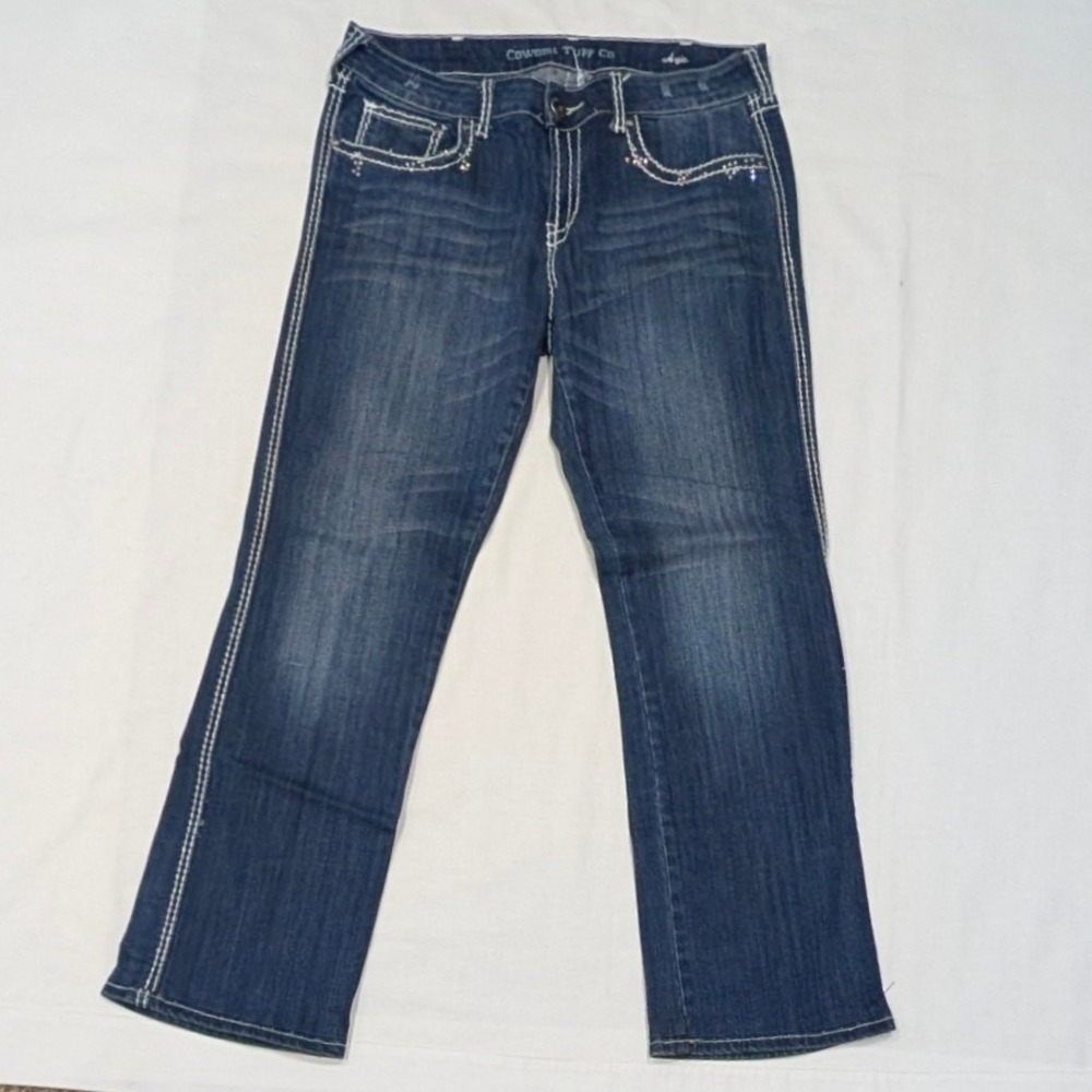 Cowgirl Tuff Co Angie Dark Wash Rhinestone Bootcut Jeans W32 L33 Mens